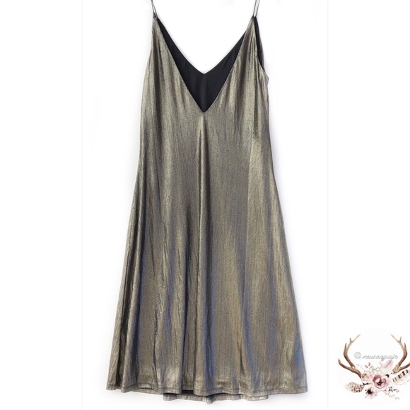 House of Harlow Revolve Metallic Midi Dress NWT - Picture 5 of 8